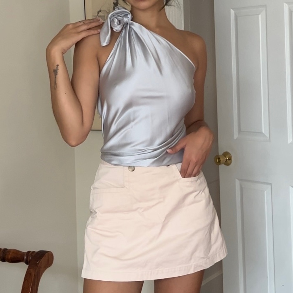 Ramy Brook - Harriet Halter Tank Top (Silver - Silk)